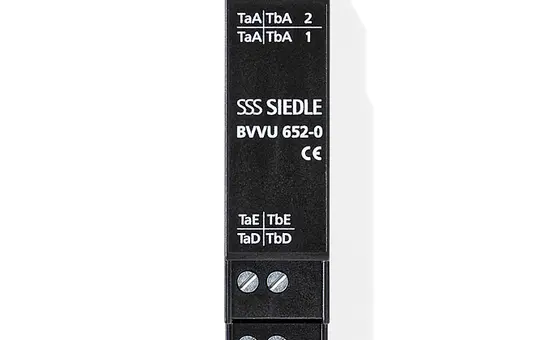 SIEDLE BVVU 652-0 bus video distributor DIN rail, asymmetrical