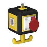 OBO BETTERMANN 6109804 HoverCube VH-4, 1xCEE 3x protective contact socket | graphite black