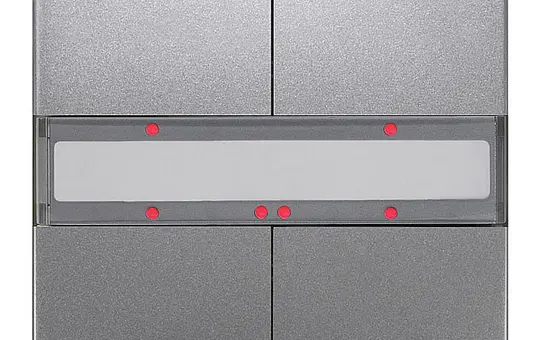 SIEMENS 5WG1286-2DB43 KNX pushbutton sensor delta style 2-fold | platinum metallic