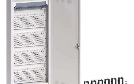 HAGER VA60WWH small distributor Volta Multimedia surface-mou 5 rows, with slotted plastic door