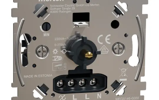 MERTEN MEG5146-0000 rotary dimmer RC, LED, 0-370W, Multiwire