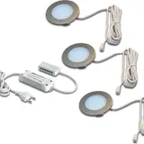 HERA 61056938002 recessed light FR 55 LED 3000K, set of 3 | stainless steel look