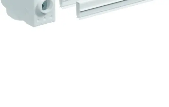 HAGER ZY50KB retrofit set with busbar clamp for PE rail 12x5 mm