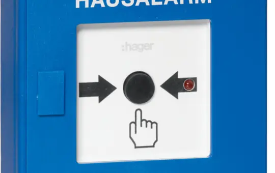 HAGER RFM200D BEKA radio push-button detector House alarm | blue