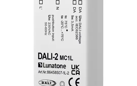 LUNATONE 86458507-1L-2 DALI-2 button interface MC 230 V, 1-fold