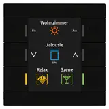 MDT BE-TAS8606.02 KNX pushbutton sensor Smart 86 standard | matt black