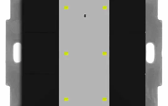 MDT BE-TA55T606.02 KNX pushbutton Plus with Temp. UP v2 6-fold | matt black