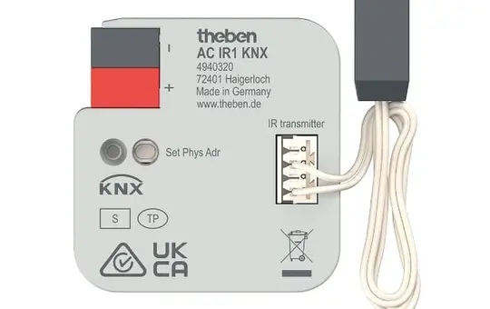 THEBEN AC IR1 KNX climate gateway Universal IR air conditioners