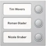 RITTO 1875320 porter outdoor station module Button module 3-fold | silver