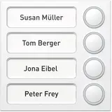 RITTO 1875470 porter outdoor station module Button module 4-fold | silver