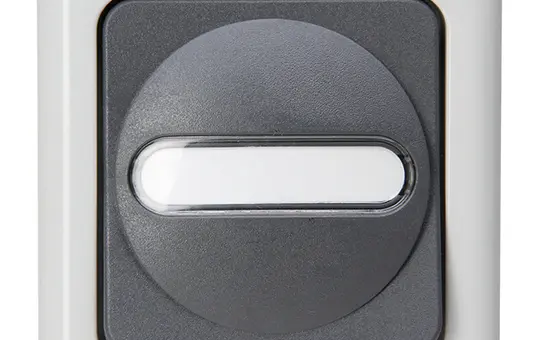 KOPP 560656006 surface-mounted rocker switch BLUE ELECTRIC Changeover switch | gray