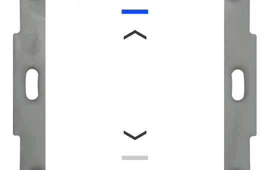 MDT BE-TAL5501.A1 KNX pushbutton sensor Light 55 1-fold, arrows | pure white shiny