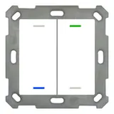 MDT BE-TAL5502.01 KNX pushbutton sensor Light 55 2-fold, neutral | pure white shiny