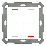MDT BE-TAL5504.01 KNX pushbutton sensor Light 55 4-fold, neutral | pure white shiny