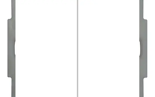 MDT BE-TAL63T2.01 KNX pushbutton light 63 m. temperature sen 2-fold, neutral | studio white glossy