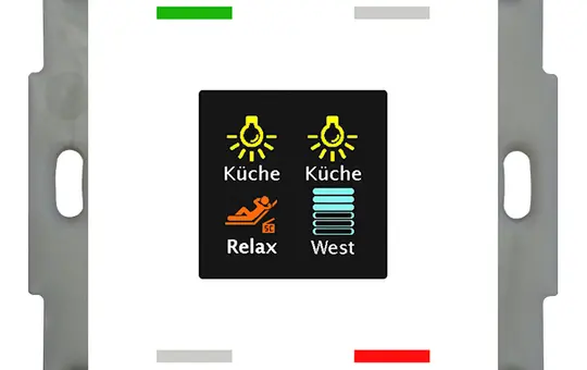 MDT BE-TAS5504.01 KNX pushbutton sensor Smart 55 standard | pure white shiny