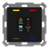 MDT BE-TAS55T406.01 KNX pushbutton sensor Smart 55 Temp./humidity sensor | matt black