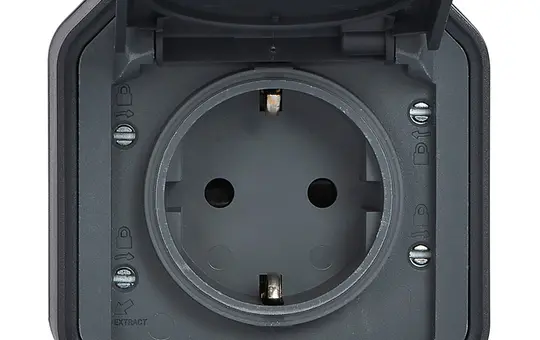 LEGRAND 069783L SCHUKO surface-mounted socket Plexo New 1-gang, screw terminals | anthracite