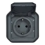 LEGRAND 069799L SCHUKO surface-mounted socket Plexo New 1-fold | anthracite
