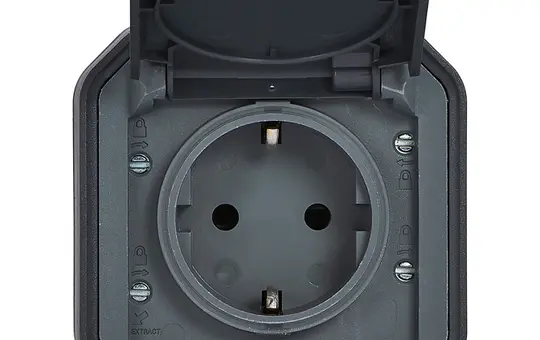 LEGRAND 069799L SCHUKO surface-mounted socket Plexo New 1-fold | anthracite