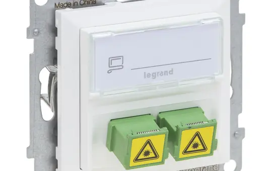 LEGRAND 765189 fiber optic socket SEANO 2 fiber optic cables | ultra white
