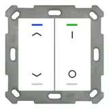 MDT BE-TAL55T2.C1 KNX pushbutton light 55 m. Temperature. 2-fold, arrows, IO | pure white shiny