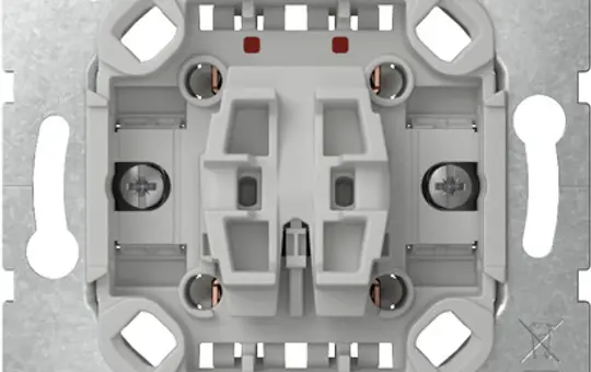 GIRA 310900 rocker switch Changeover switch, 2-pole