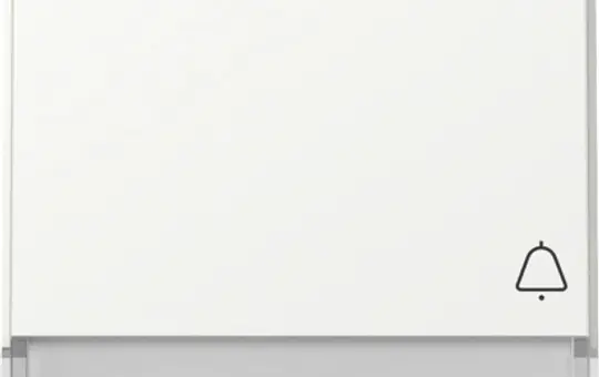 GIRA 367366 desc. Rocker TX_44 1-fold, bell, label | pure white shiny