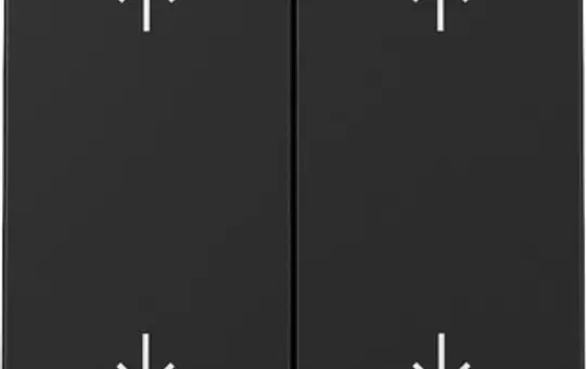 GIRA 3297005 blind rocker system 55 2-fold, middle position | matt black