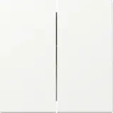 GIRA 329527 rocker system 55 2-fold | pure white matt