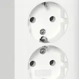 GIRA 478013 SCHUKO socket surface-mounted 2-fold | pure white