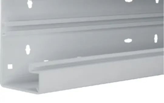 HAGER BR6513017035 tehalit parapet duct base 80mm, plastic | light gray | 65x130 mm