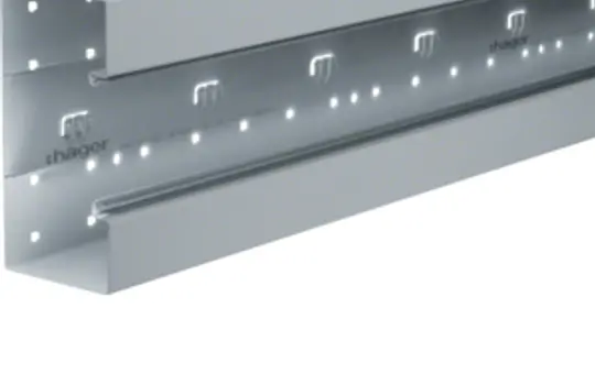 HAGER BRS851701VERZ tehalit parapet duct base 80 mm, sheet steel | galvanized | 83x170 mm