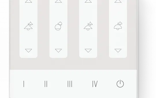LUNATONE 24035290-G10A DALI-2 touch panel 04 4 scenes, 4 groups (dimming buttons)