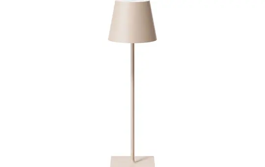 SIGOR 4545301 battery-powered table lamp Nuindie USB-C round 2.2W FlexMood 2200K/2700K IP54 168/197lm Ra85 | dune beige