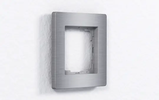 ENERTEX 1178-01-al cover frame 1-fold | brushed aluminum