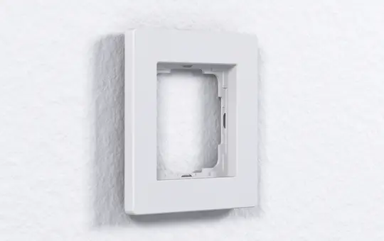 ENERTEX 1178-01-ws cover frame 1-fold | white powder coated