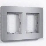 ENERTEX 1178-02-al cover frame 2-fold | brushed aluminum