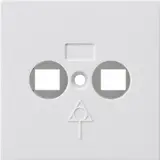 GIRA 810903 Cover for potential equalization box 2-fold | pure white shiny