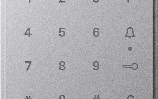 GIRA 851365 Keyless-In code keyboard attachment TX_44 standard | color aluminum