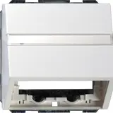 GIRA 0870112 data cover system surface with support ring | pure white shiny