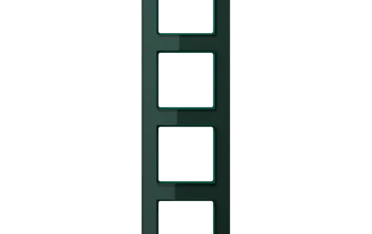 JUNG AC584GLSG cover frame A creation 4-fold, vertical | GLsmG