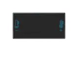 JUNG A409T button set F40 series A/AS 1-fold, temperature symbol | black