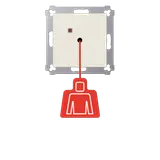 JUNG NRSAS/A0834ZT pull switch series AS/A white