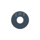 JUNG SKS1234.10 Dial for blind rotary switch with arrow symbols | anthracite