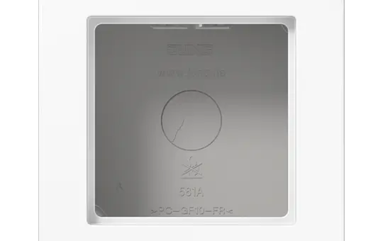 JUNG A5581BFAWW surface cap series A/AS 1-fold, with frame | alpine white