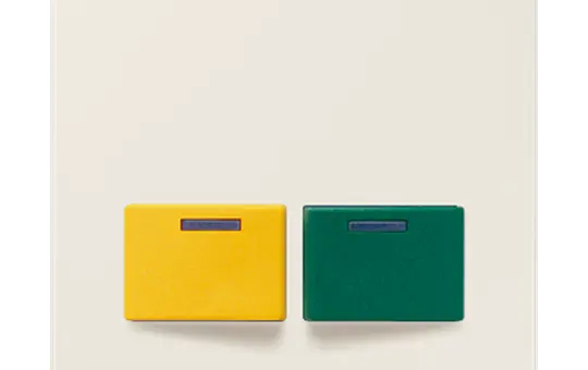 JUNG 642E cover Ackermann series CD Type 73642 E, yellow, green | white