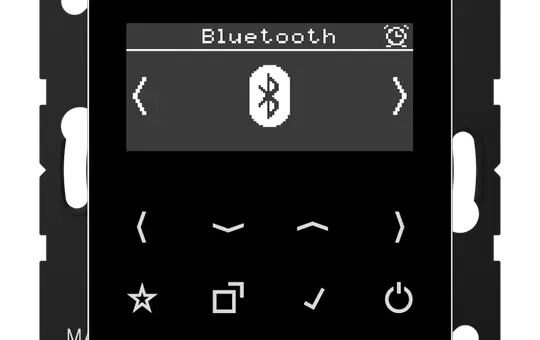 JUNG DABABTSW flush-mounted radio series A/AS DAB+, Bluetooth | black