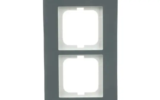 BUSCH-JAEGER 1722-815 cover frame Carat 2-fold | porcelain anthracite