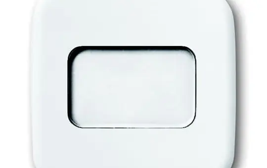 BUSCH-JAEGER 2510 N-214 Rocker Reflex SI 1-fold, label field | alpine white